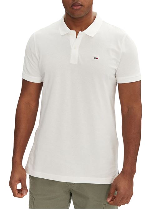 Polo slim fit in cotone Tommy Jeans | DM0DM20676YBL